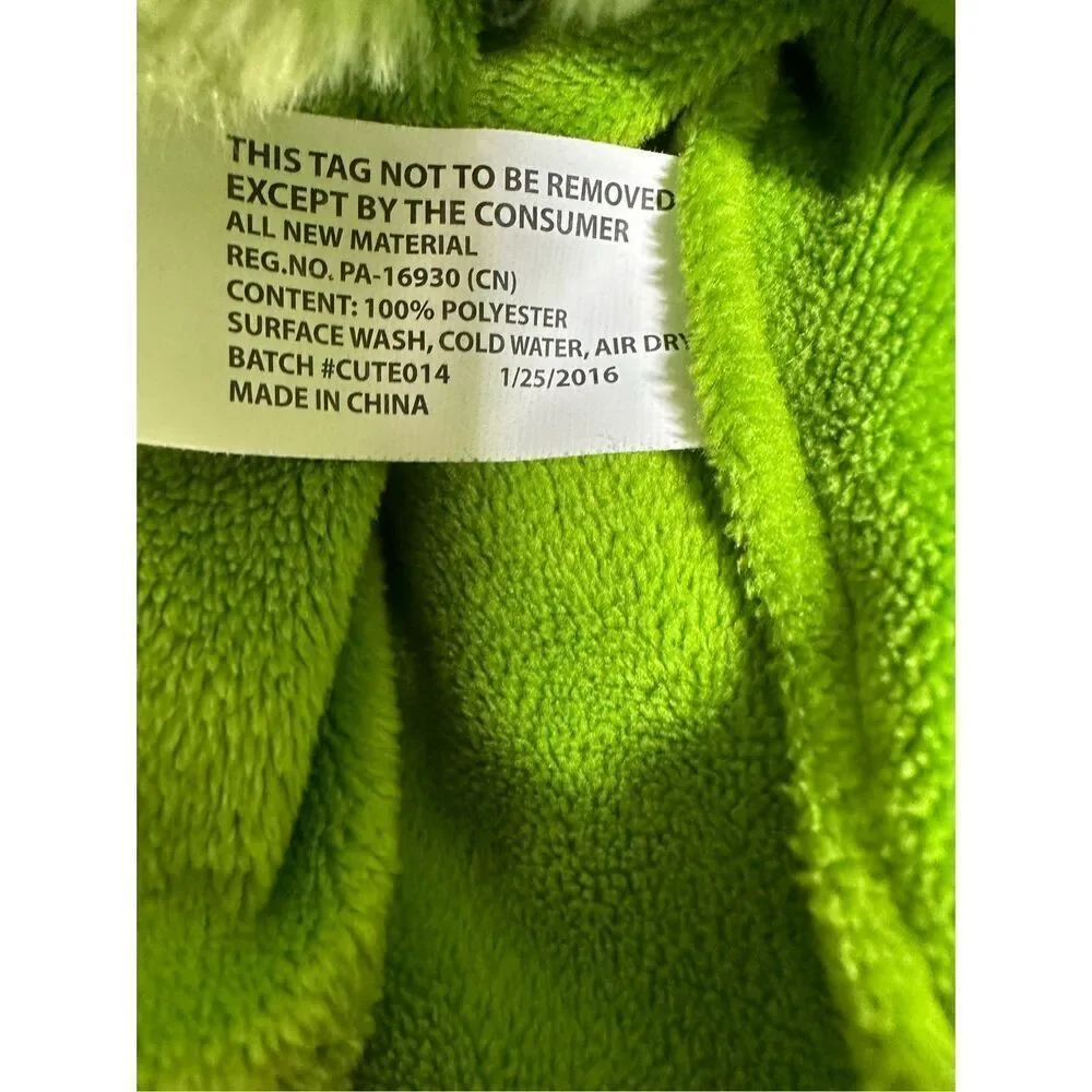 Dollibu Plush Green Alligator Hat Cap With Ear Flaps Super Soft Warm One Size